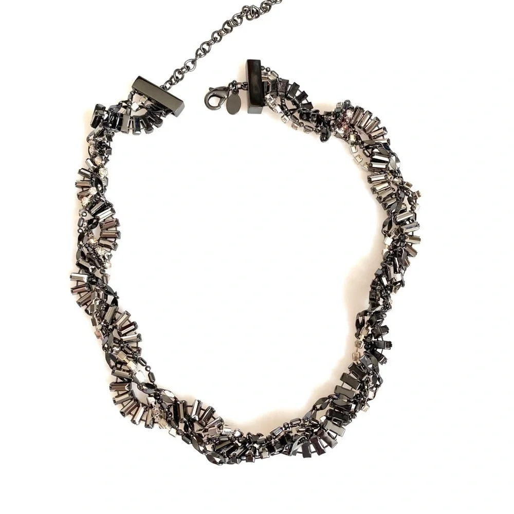 EXPRESS Necklace Rhinestones Statement - Picture 6 of 7